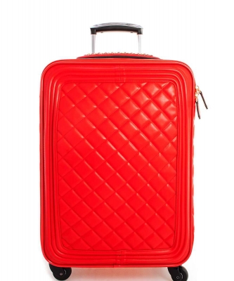 Stylish Quilted Large Travel Luggage Bag XC7179 RED